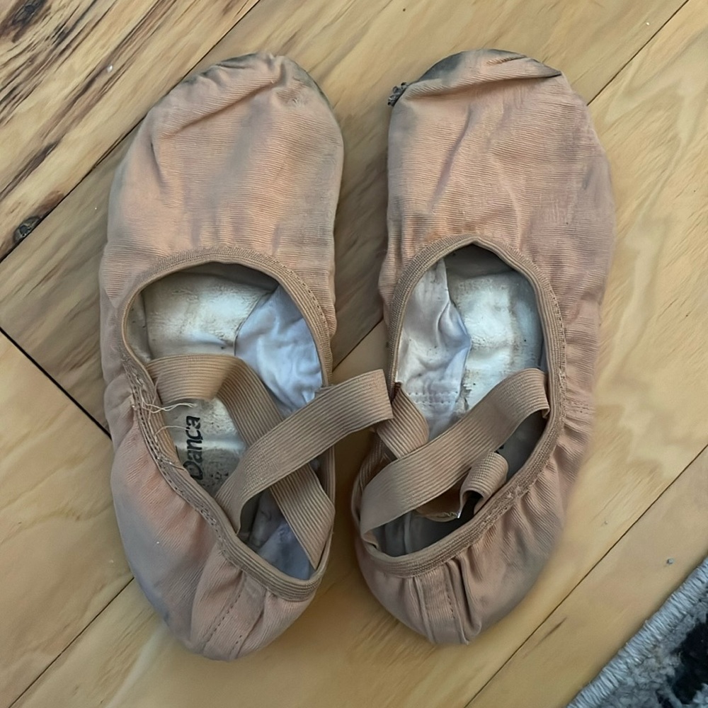 Tan so danca flat shoes, used
